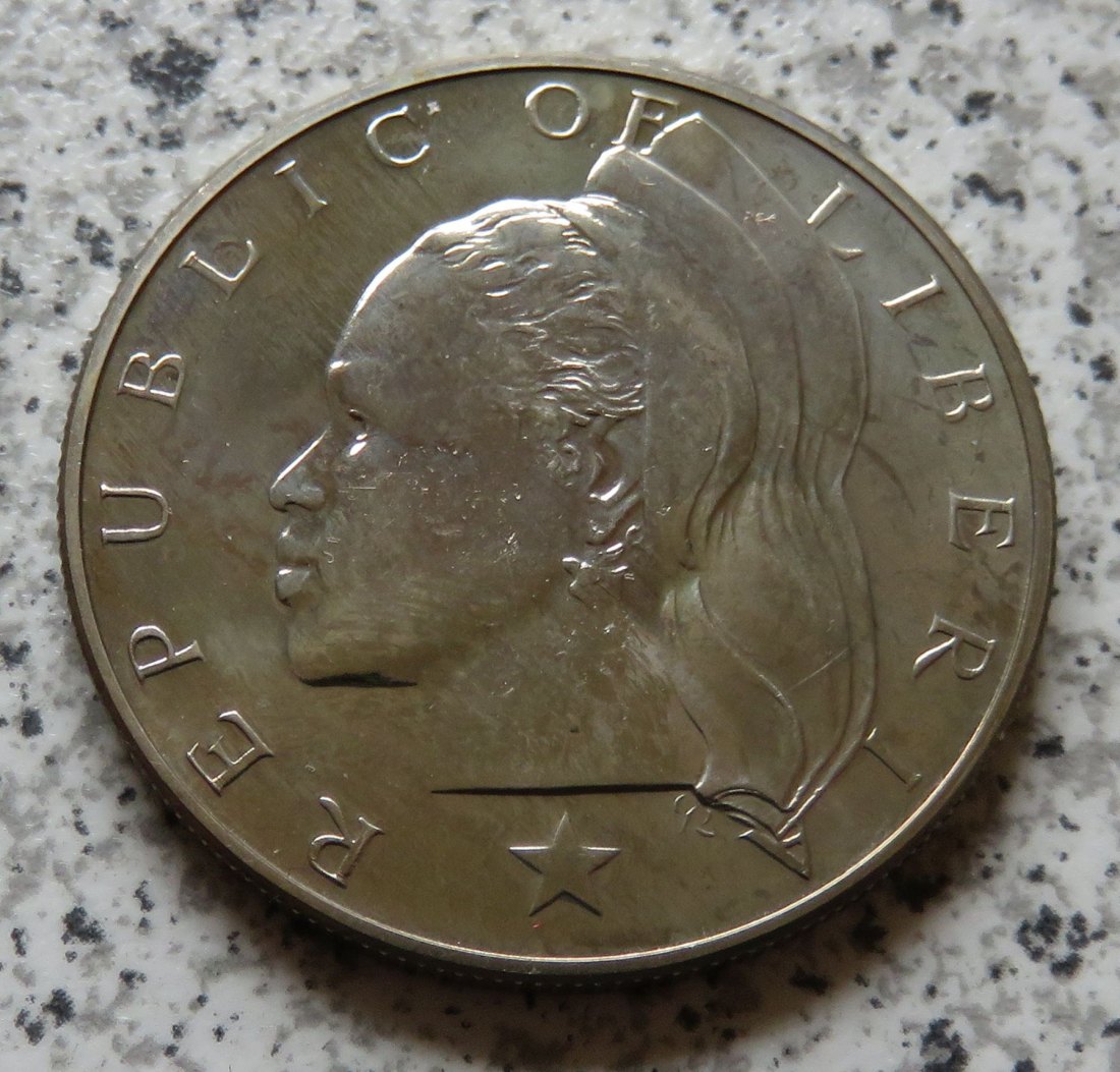  Liberia 1 Dollar 1968, Erhaltung   
