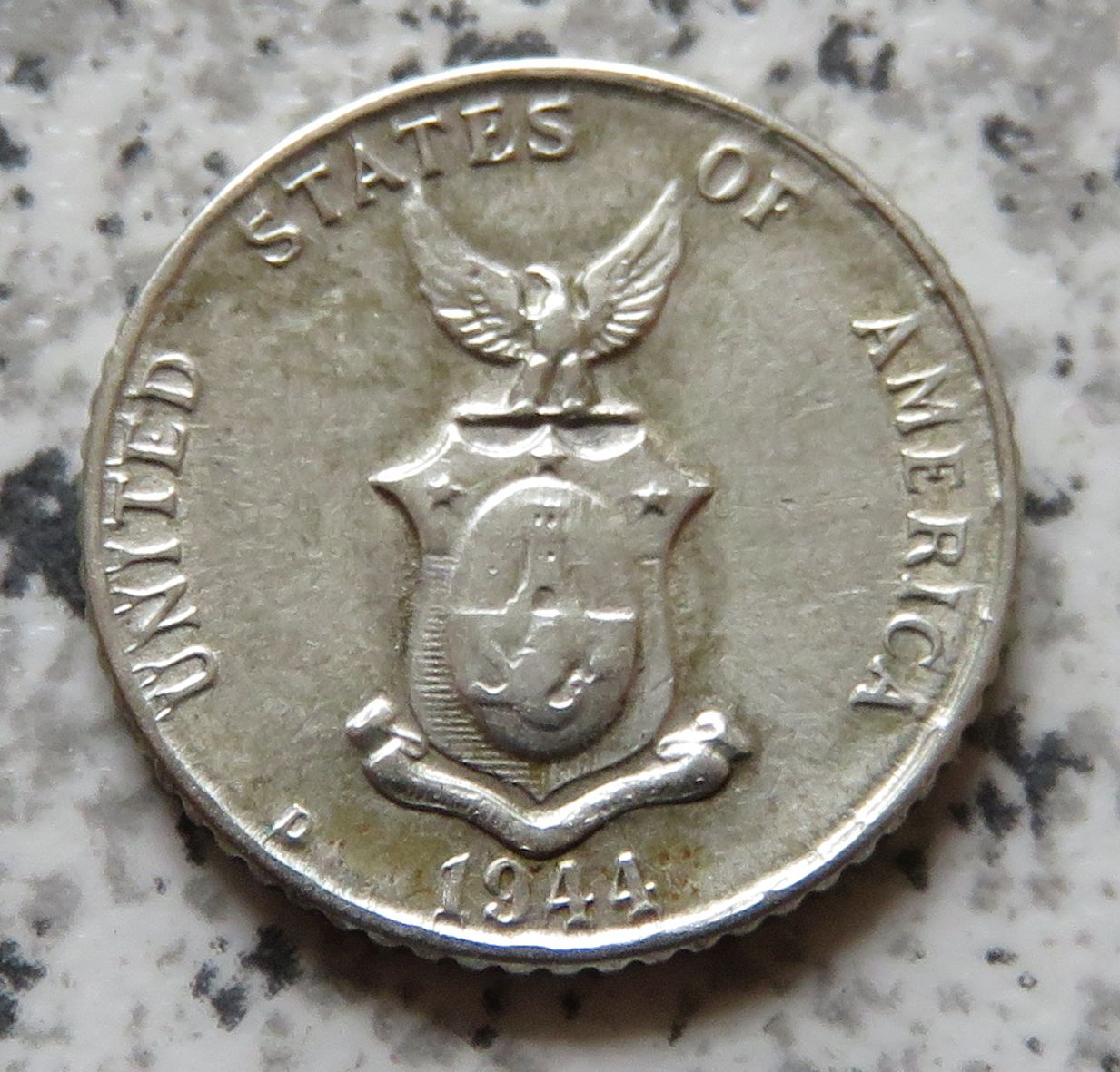  US-Kolonie Philippinen 10 Centavos 1944 D   