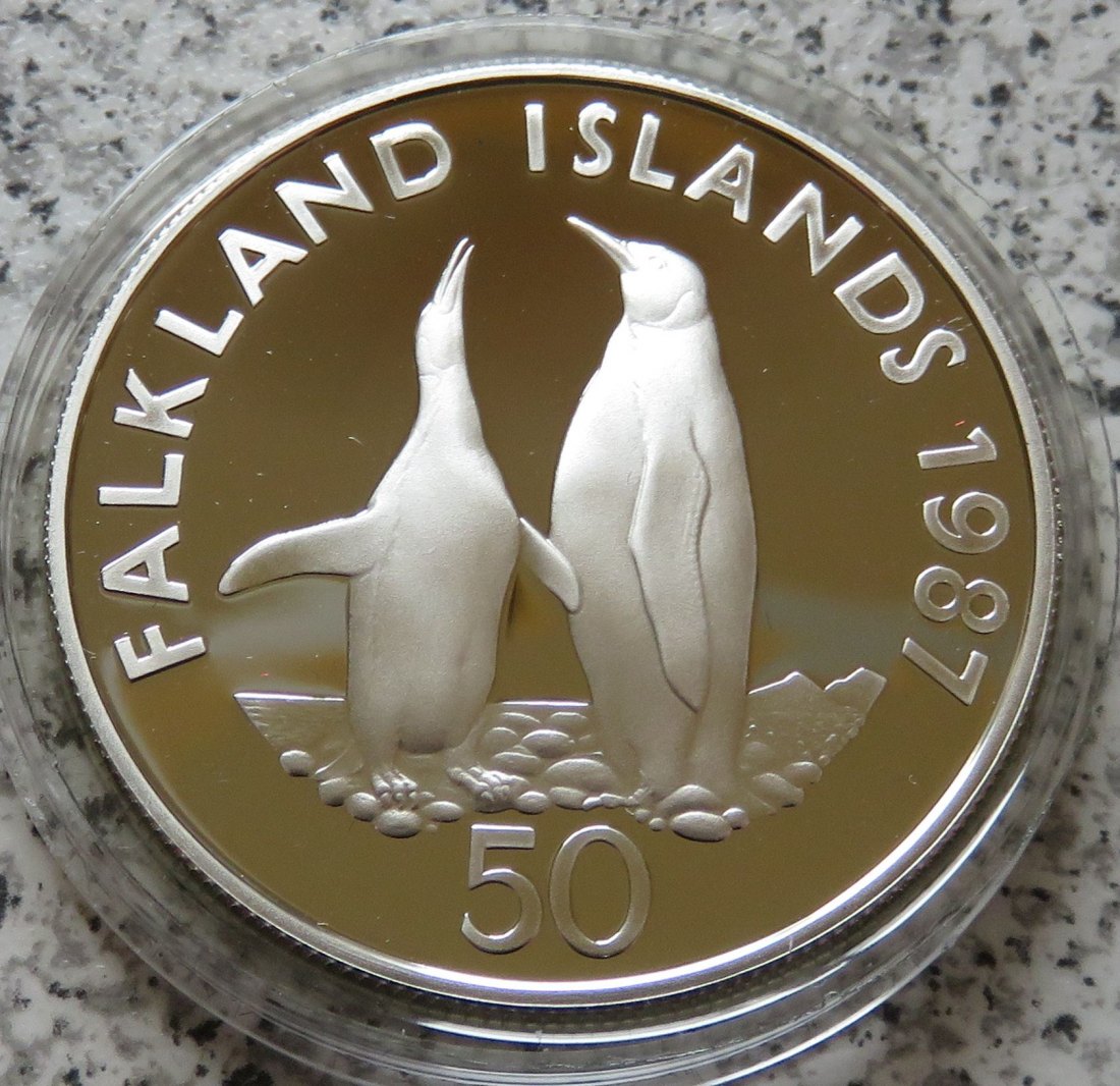  Falkland Inseln 50 Pence 1987   
