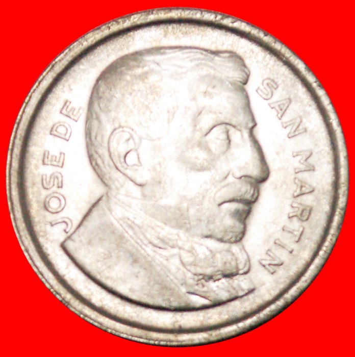  Ⰿ SAN MARTIN (1778-1850): ARGENTINA ★ 50 CENTAVOS 1954! LOW START ★ NO RESERVE!   