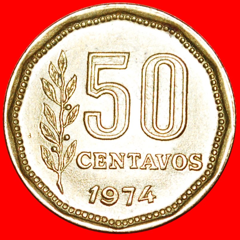  Ⰿ LIBERTY: ARGENTINA ★ 50 CENTAVOS 1974! LOW START ★ NO RESERVE!   