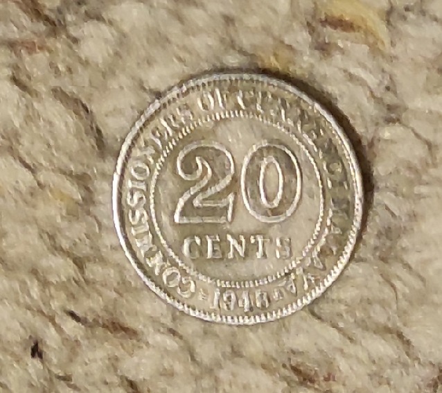  Malaya 20 Cent 1948   