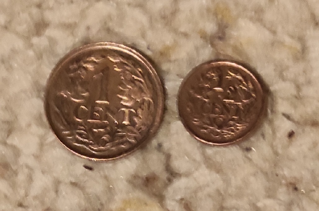  Niederlande 1 Cent 1921 ind 1/2 Cent 1928   