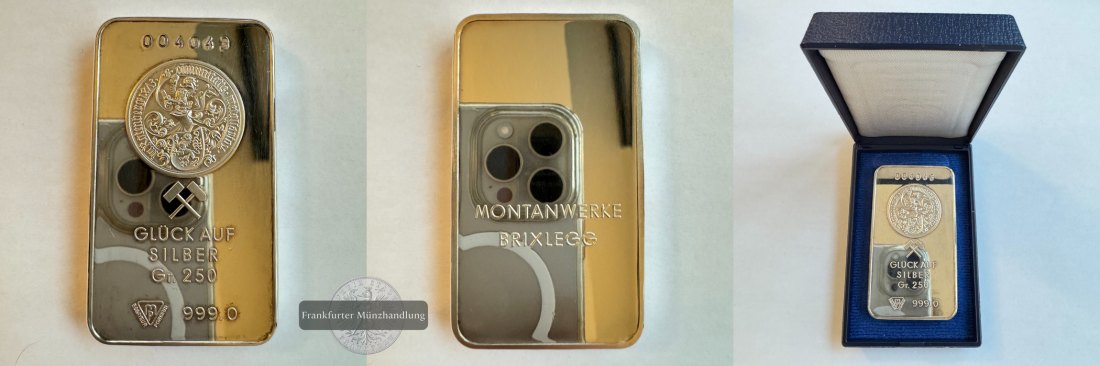  Deutschland / Silberbarren 250g Montanwerke FM-Frankfurt Feinsilber: 250g   