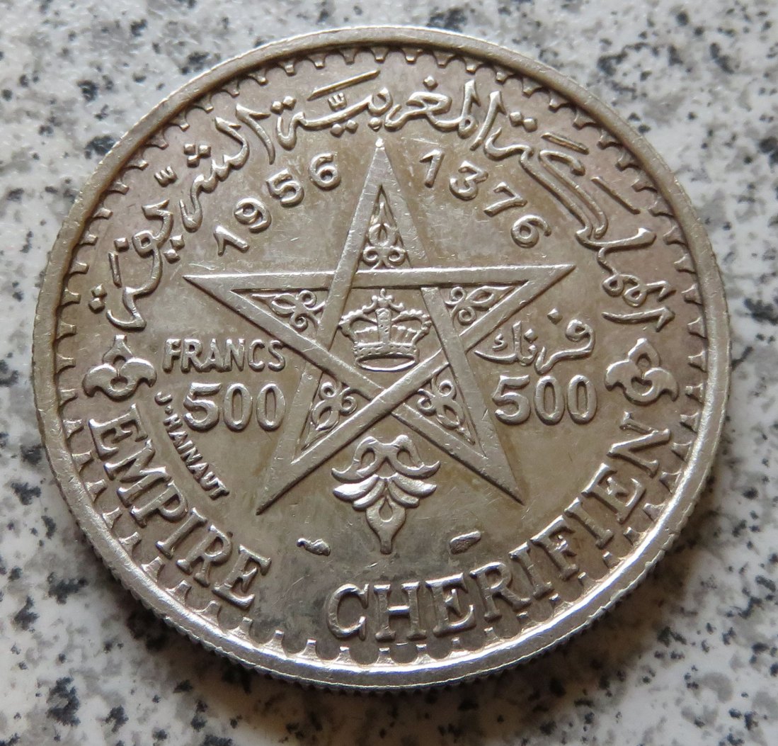  Marokko 500 Francs 1956   