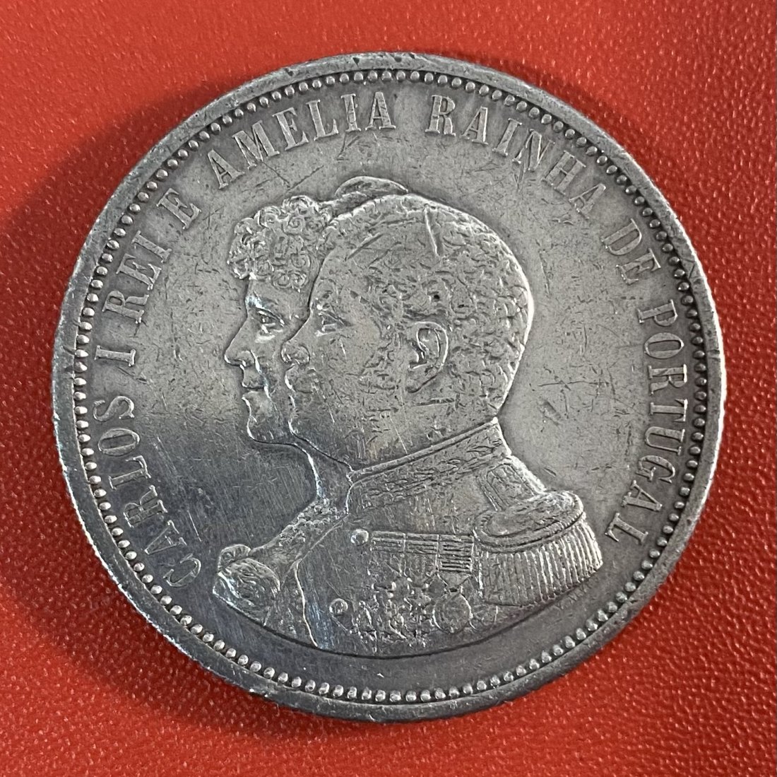  PORTUGAL - 1.000 RÉIS - 4.º CENTENÁRIO DESCOBERTA DA ÍNDIA - 1898 - SILVER   