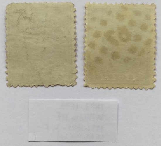  1872/1875- King William III- a set of two early 19th-century Dutch stamps (Mi:NL19A+19E)   