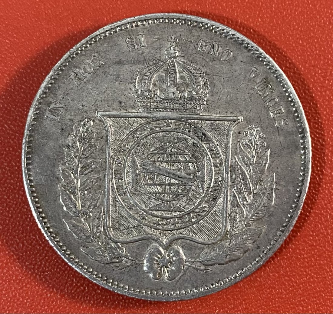  BRASIL - 2.000 REIS - 1855 - SILVER   
