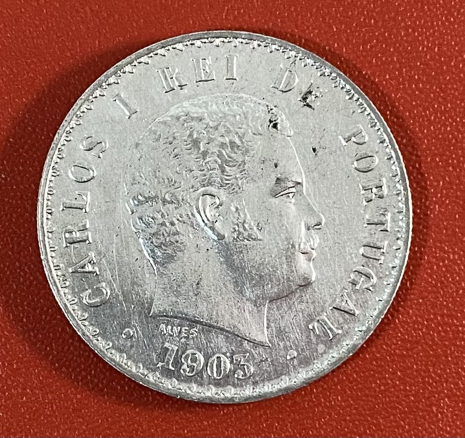  PORTUGAL - 500 RÉIS- 1903 - SILVER - 916,6%   