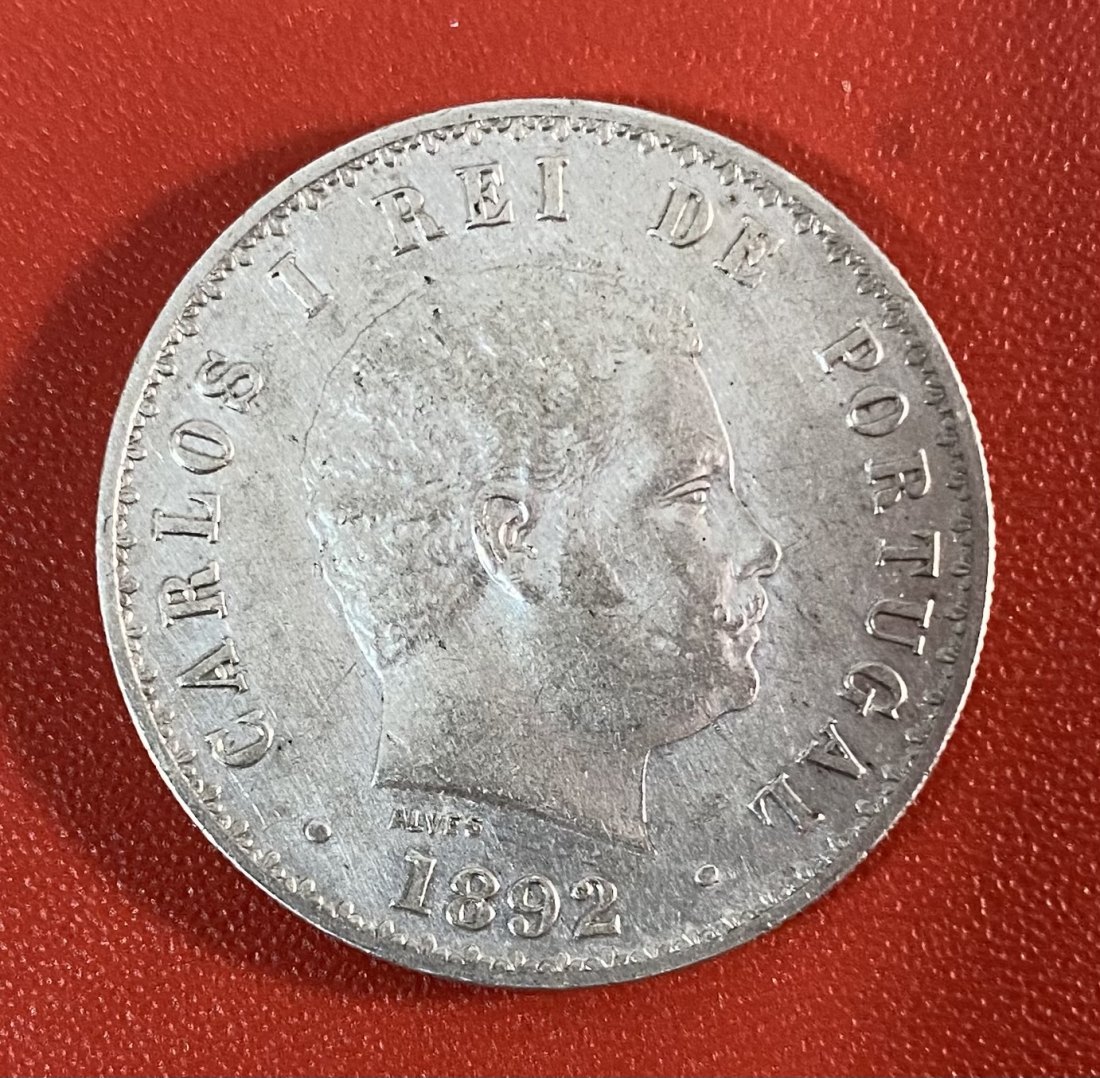 PORTUGAL - 500 RÉIS -1892 -SILVER - 916,6%