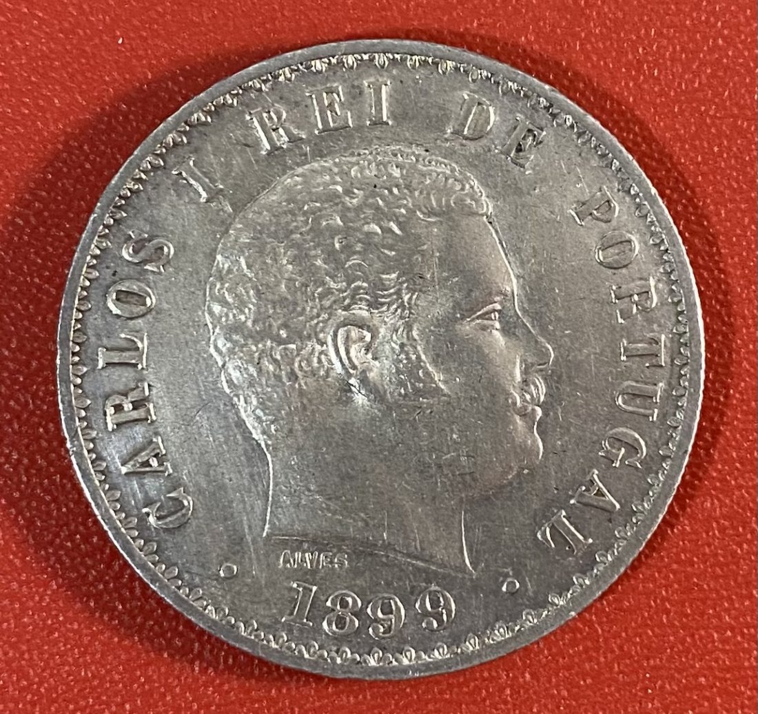 PORTUGAL - 500 RÉIS- 1899- E SILVER - 916,6%