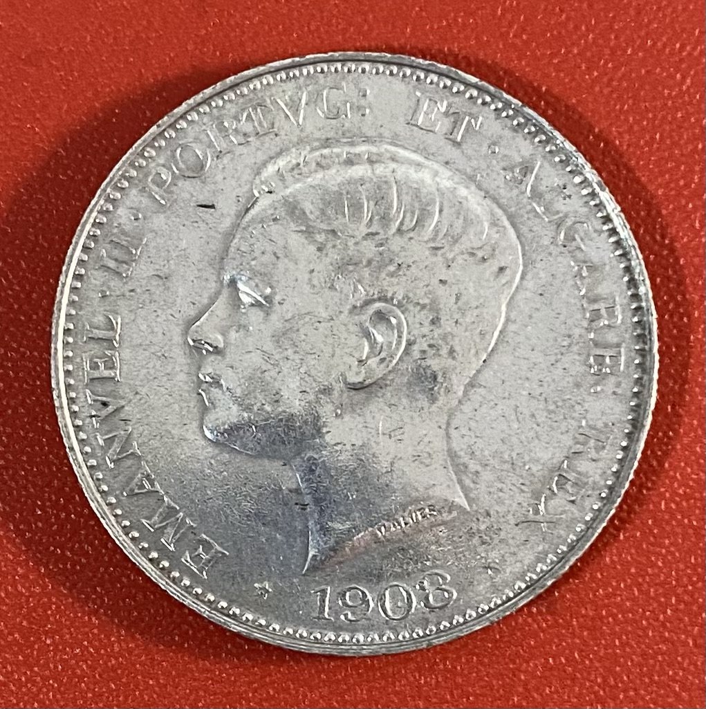  PORTUGAL - 500 RÉIS -1908 - SILVER - 916,6%   