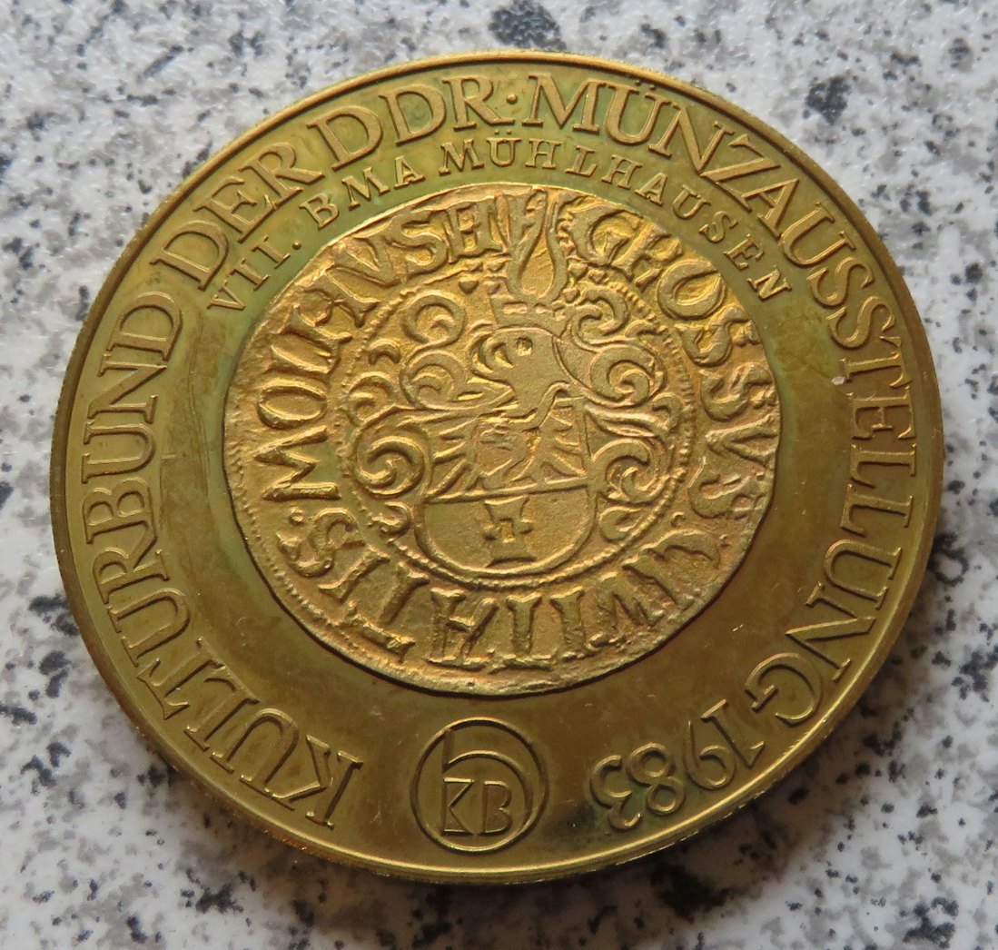  Lutherehrung 1983 / Nachbildung Mühlhäuser Groschen von 1525   