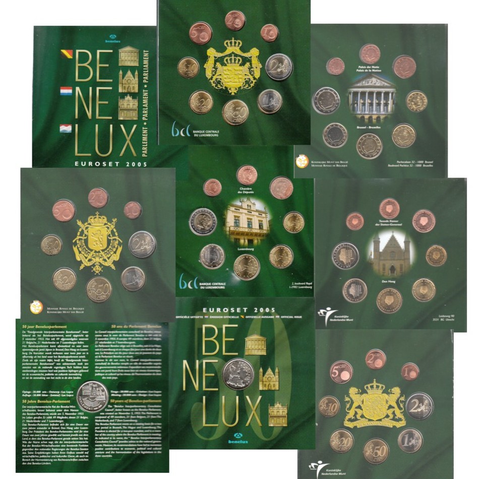  Offiz. KMS Benelux *50 Jahre Parlament der Benelux Staaten* 2005 nur 15.000St!   