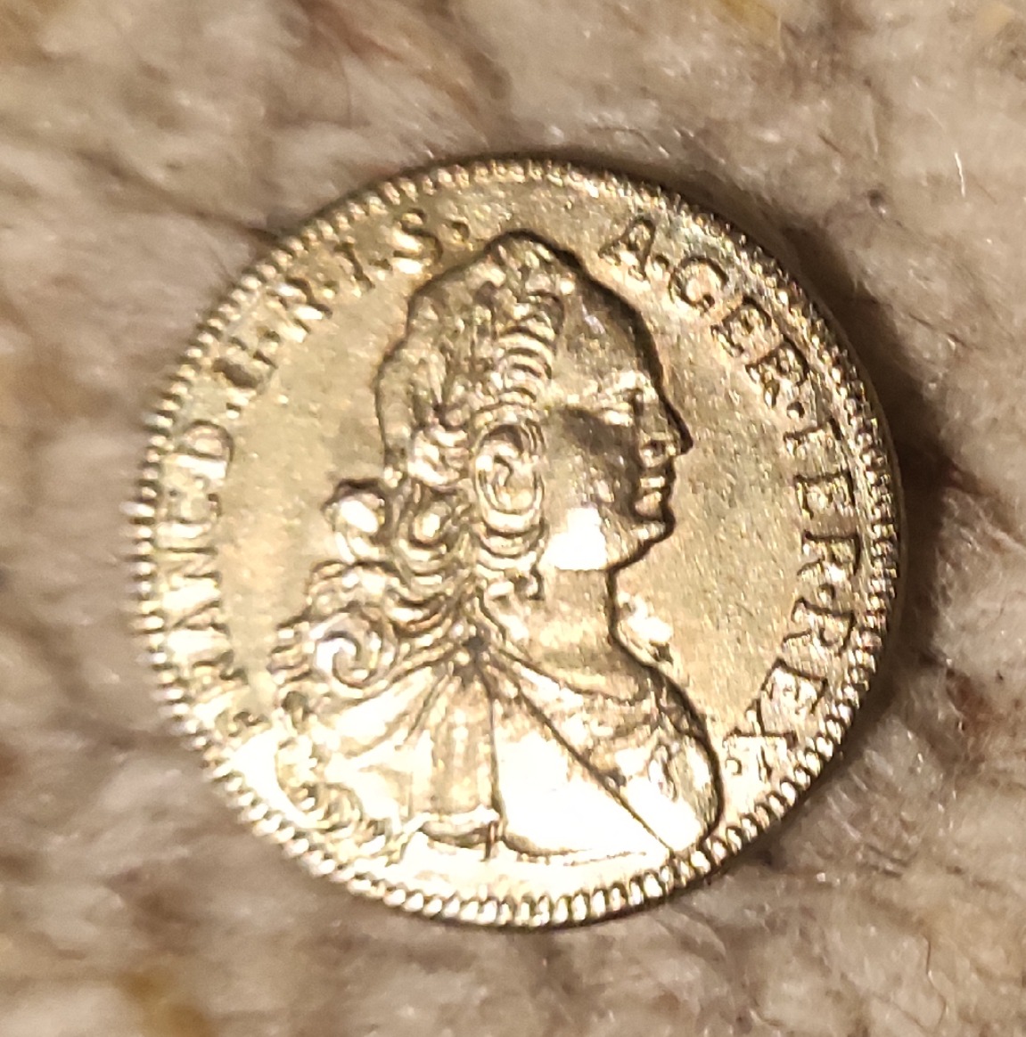  Frankreich Jeton 1752 François I Reproduktion 1983   