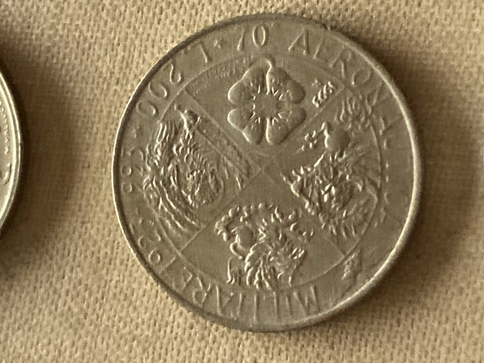  Gedenkmünze Umlaufmünze Italien 200 Lire 1993 Militärische Luftfahrt 70 Jahre   