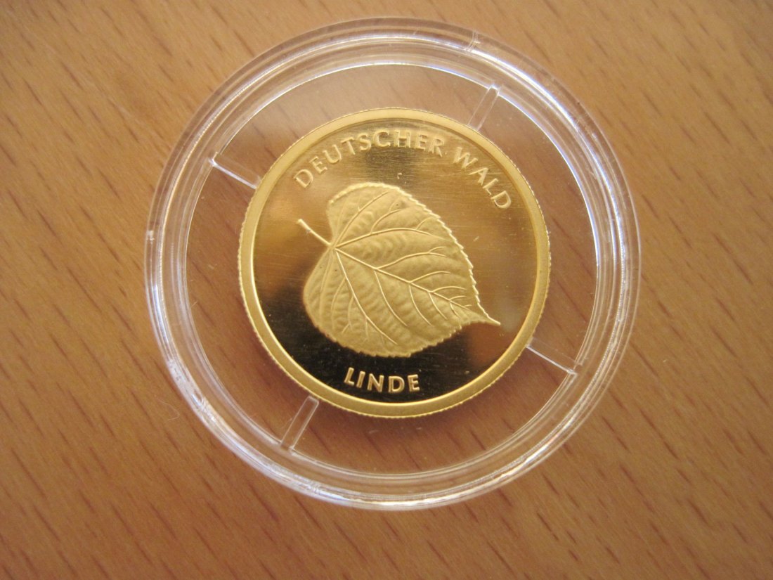  20 Euro Münze 2015 F „Linde“ Goldmünze 1/8 Unze 999er Gold   