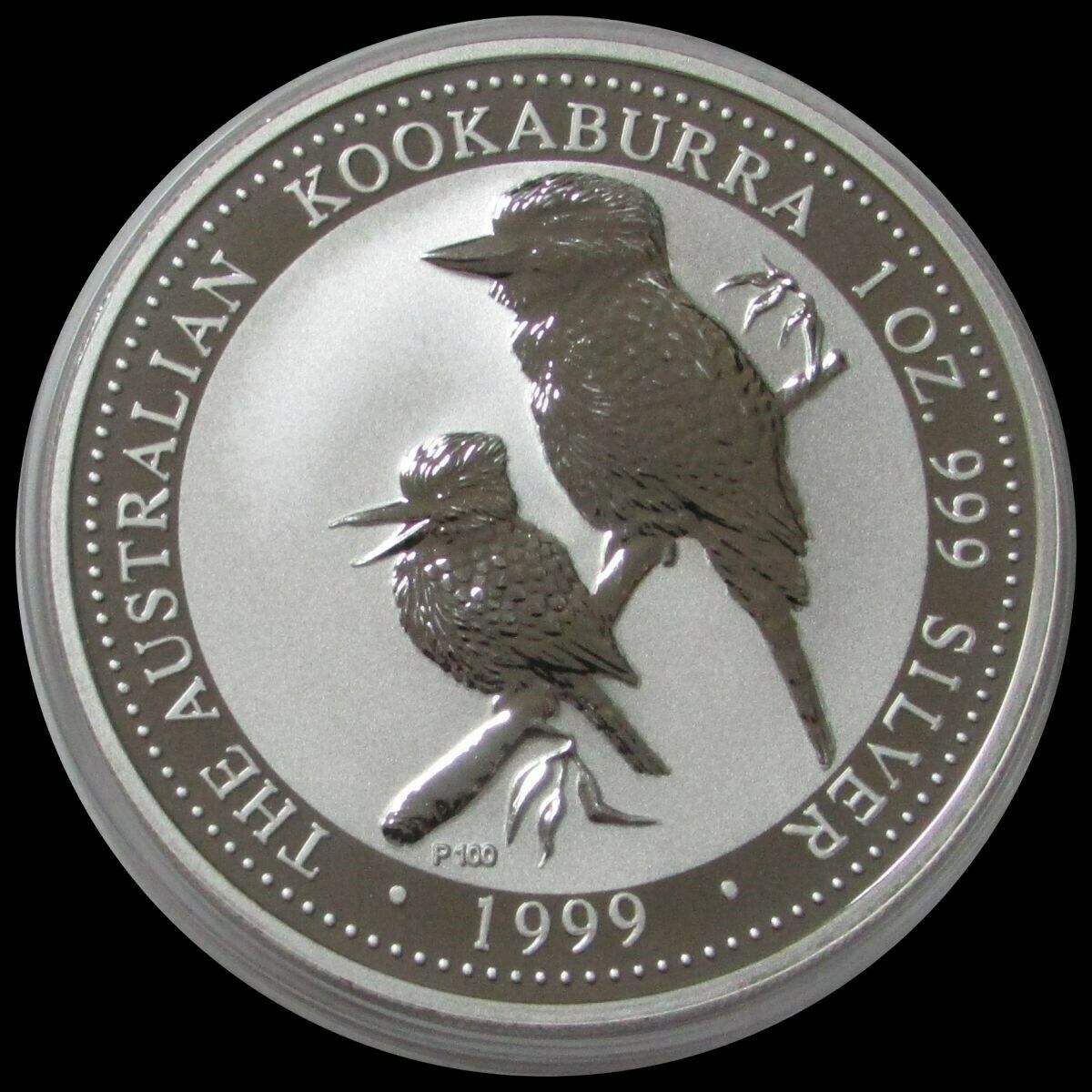  Australien 1 Dollar Kookaburra 1999 in runder Originalkapsel   