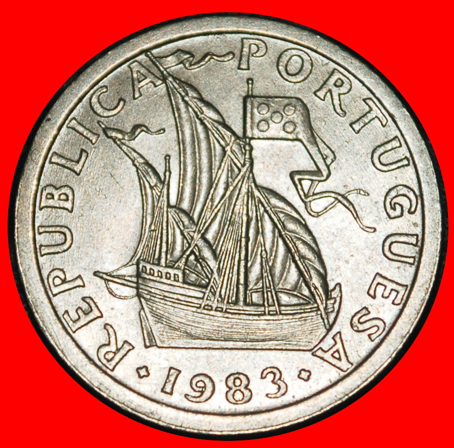  Ⰿ 25 SILVER BEZANTS (1963-1986): PORTUGAL ★ 2.50 ESCUDOS 1983 SHIP! UNC LUSTRE★LOW START ★NO RESERVE   