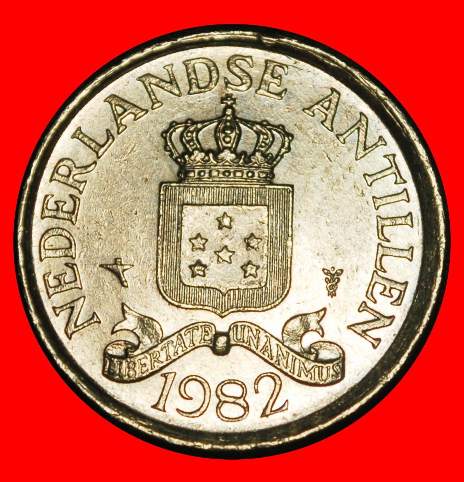  Ⰿ WITH ARUBA 1971-1985:NETHERLANDS ANTILLES★25 CENTS 1982! JULIANA (1948-1980)★LOW START ★NO RESERVE   