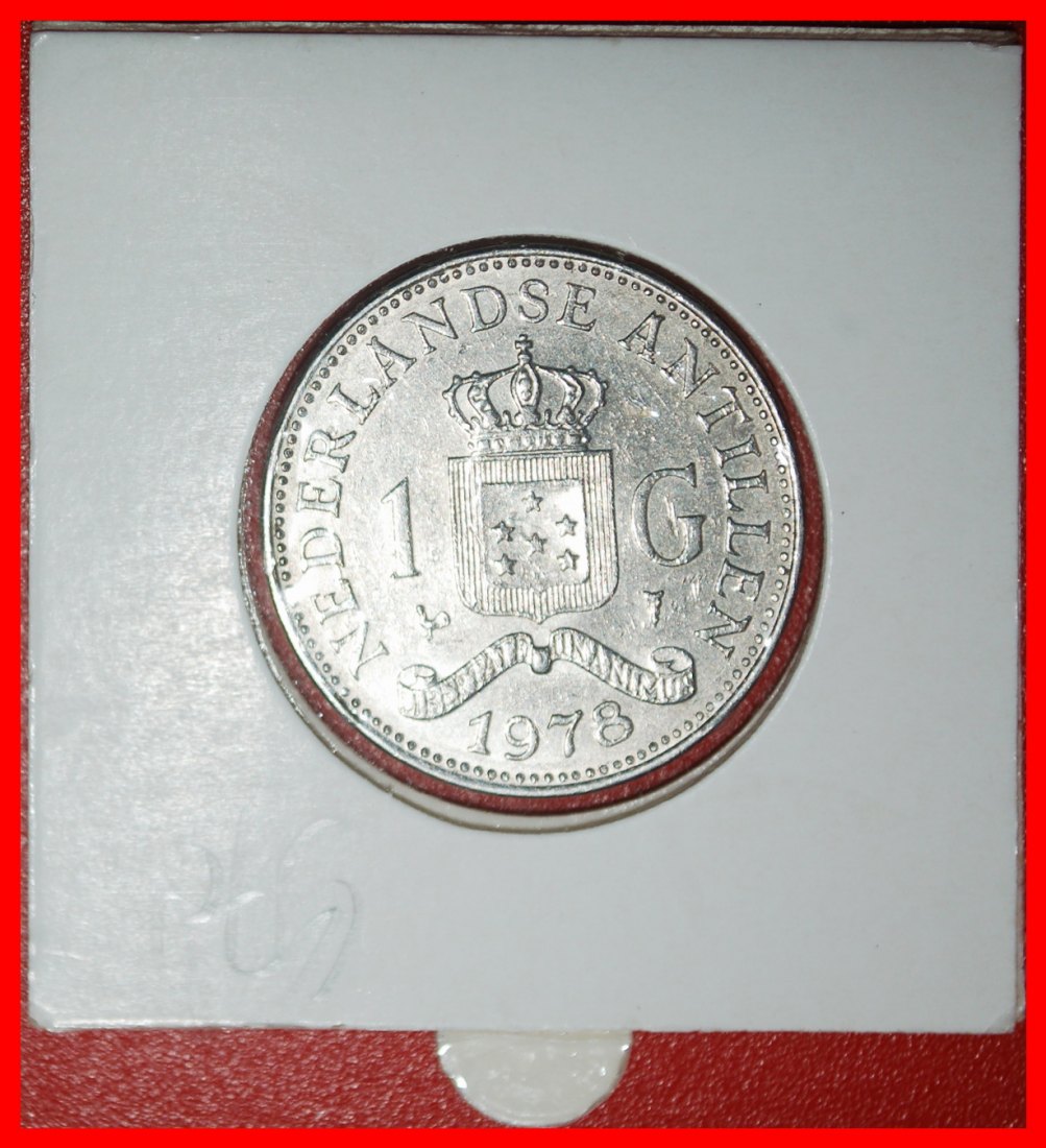  Ⰿ WITH ARUBA 1970-1980:NETHERLANDS ANTILLES★1 GULDEN 1978! JULIANA (1948-1980)★LOW START ★NO RESERVE   