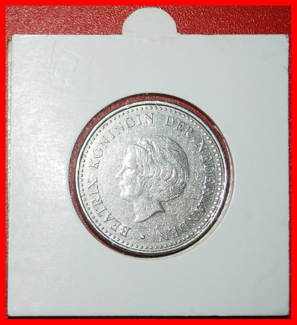  Ⰿ WITH ARUBA 1980-1985:NETHERLANDS ANTILLES★1 GULDEN 1981! BEATRIX (1980-2013)★LOW START ★NO RESERVE   