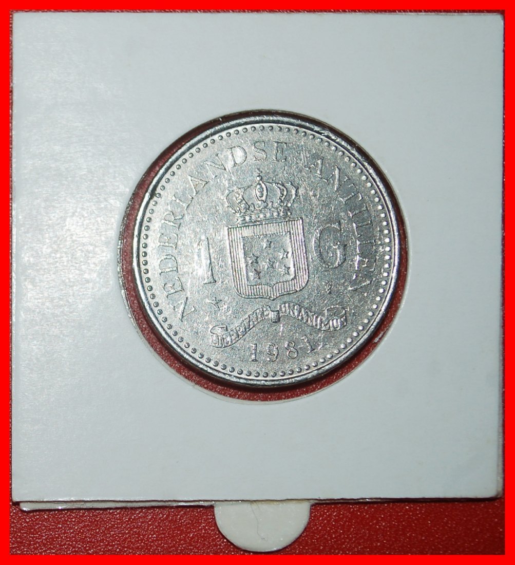  Ⰿ WITH ARUBA 1980-1985:NETHERLANDS ANTILLES★1 GULDEN 1981! BEATRIX (1980-2013)★LOW START ★NO RESERVE   