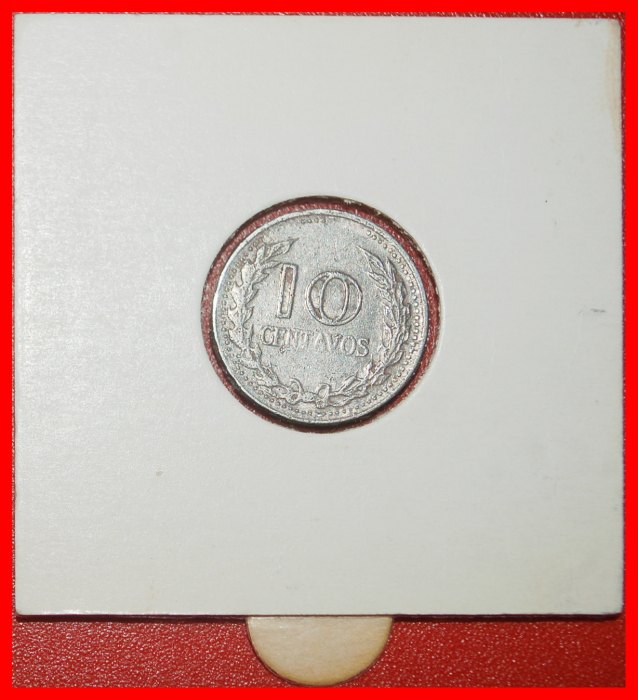 Ⰿ PORTRAIT 1969-1978:COLOMBIA★10 CENTAVOS 1974 DIES II A★SANTANDER (1792-1840)★LOW START ★NO RESERVE   