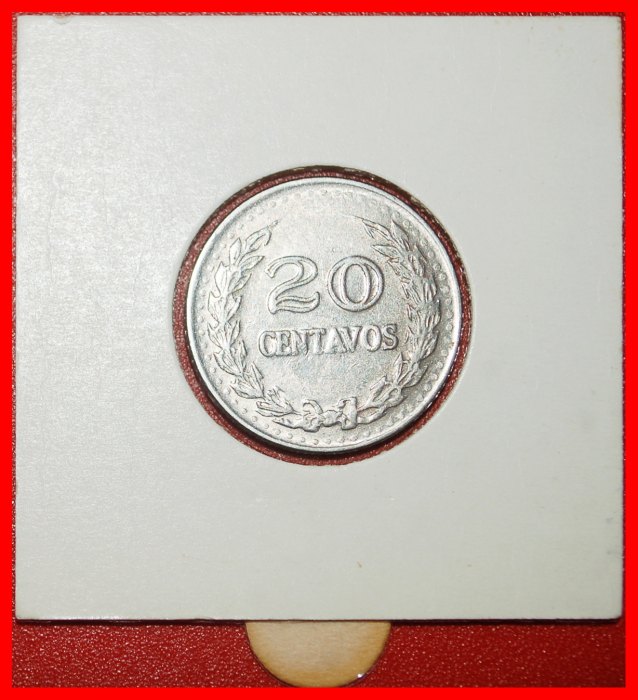  Ⰿ PORTRAIT (1969-1979): COLOMBIA ★ 20 CENTAVOS 1974! SANTANDER (1792-1840) ★LOW START ★NO RESERVE   