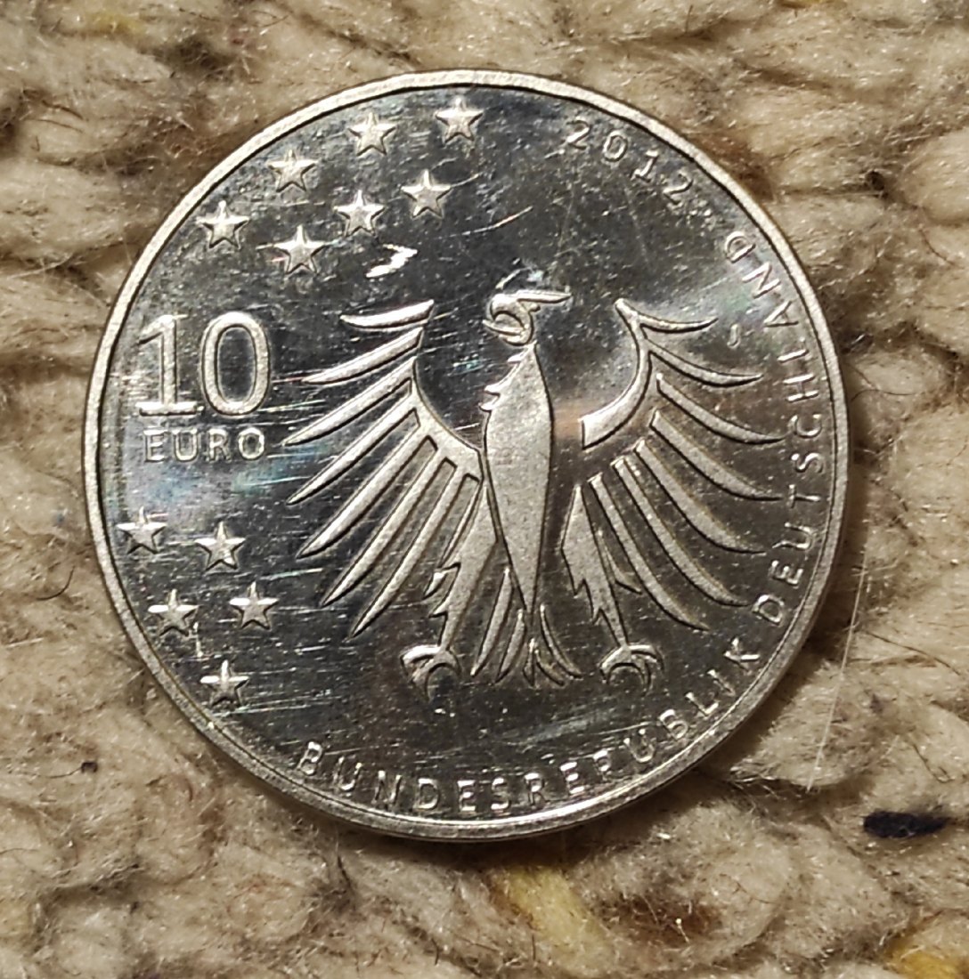  Deutschland 10 € 2012 Geburtstag Gerhart Hauptmann   