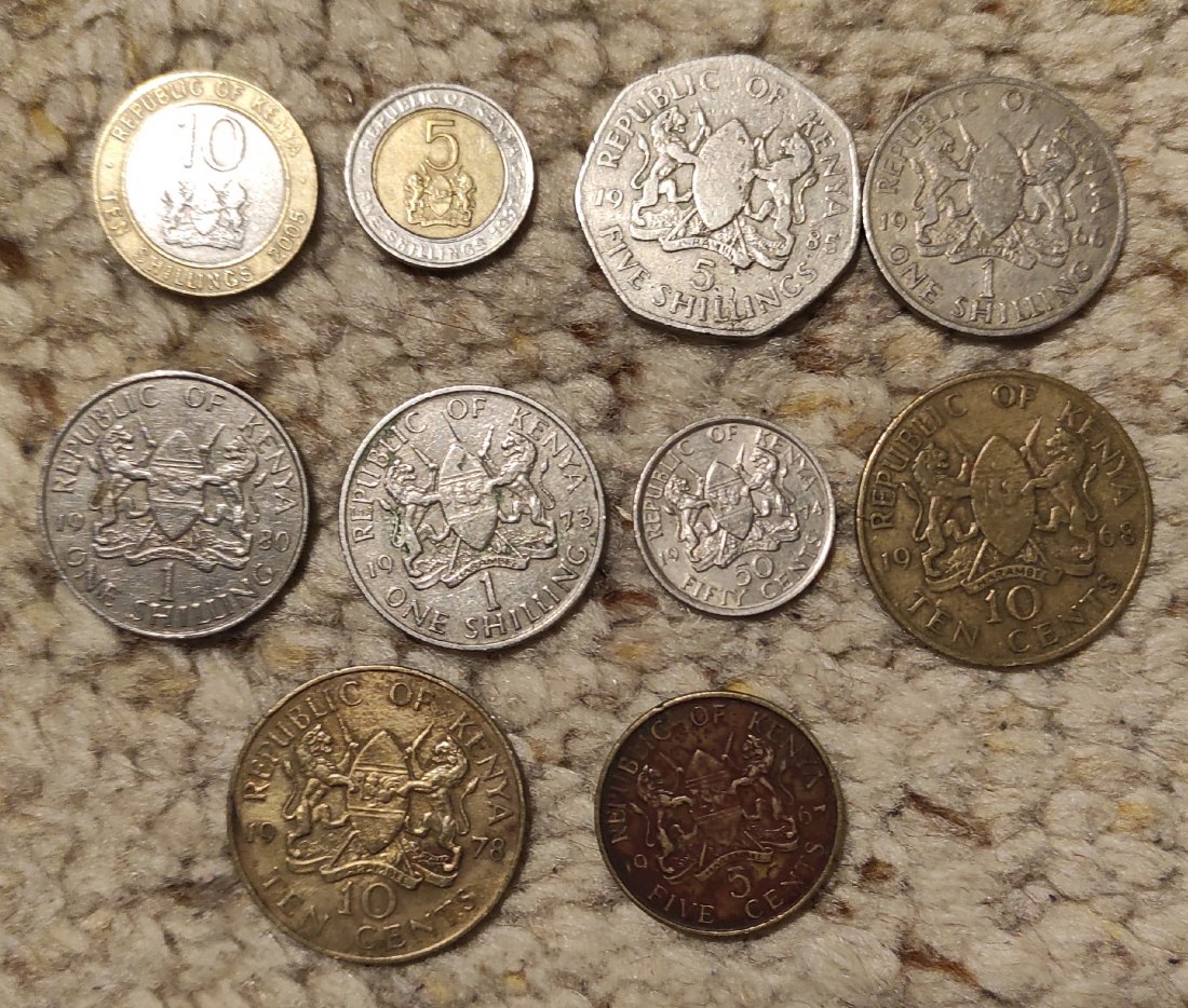  Set 66: Kenia 10 verschiedene Münzen   