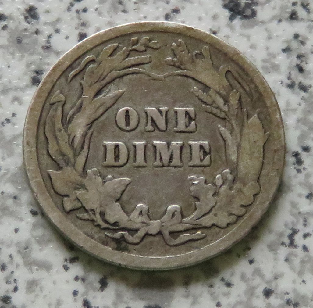  USA 10 Cents 1900 / USA 1 Dime 1900   