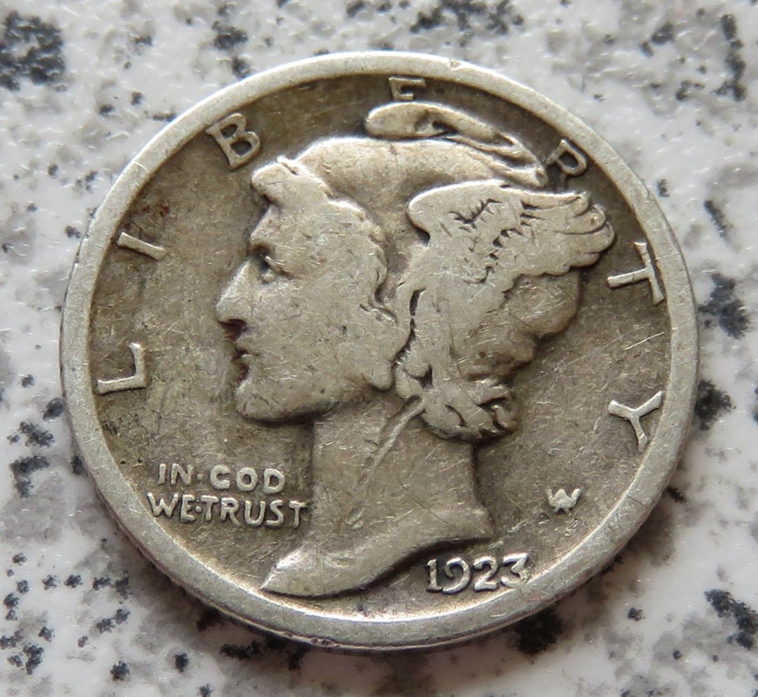  USA 10 Cents 1923 / USA 1 Dime 1923   