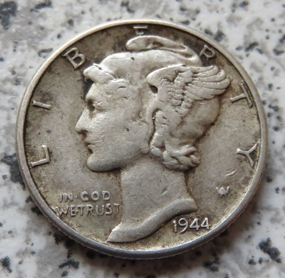 USA 10 Cents 1944 / USA 1 Dime 1944   