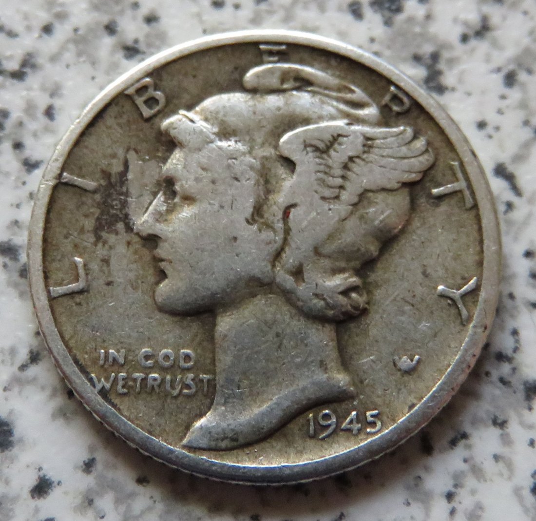  USA 10 Cents 1945 / USA 1 Dime 1945   