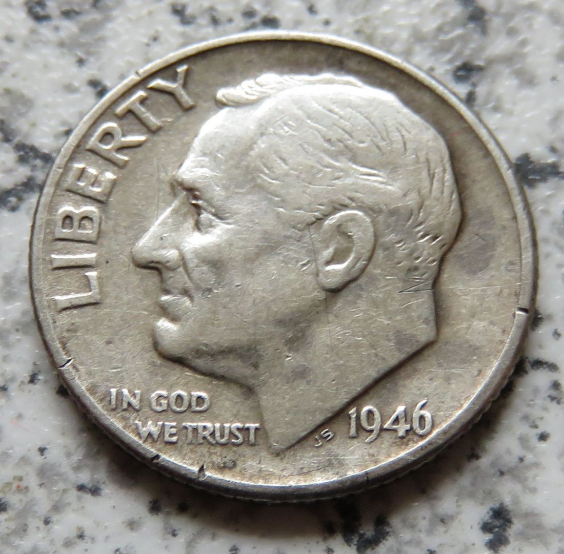  USA 10 Cents 1946 / USA 1 Dime 1946   