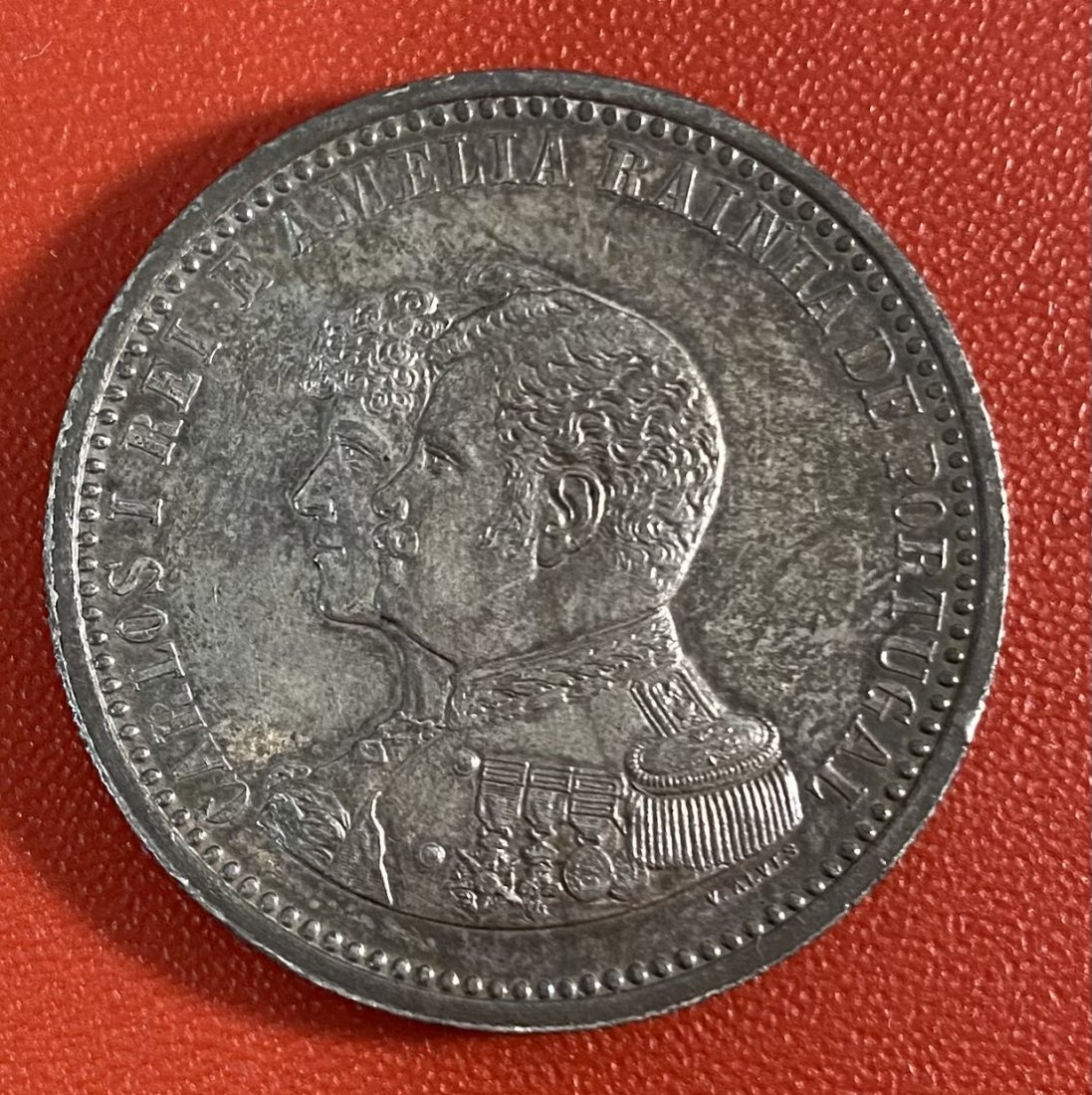  PORTUGAL - 500 RÉIS - 4.º CENTENÁRIO DESCOBERTA DA ÍNDIA - 1898 - SILVER   