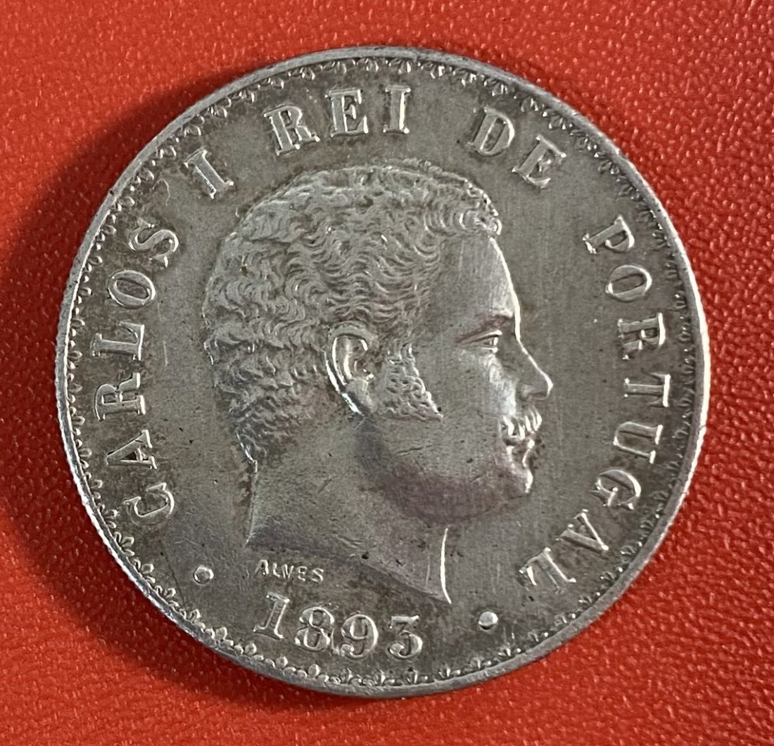  PORTUGAL - 500 REIS - 1893 - SILVER   