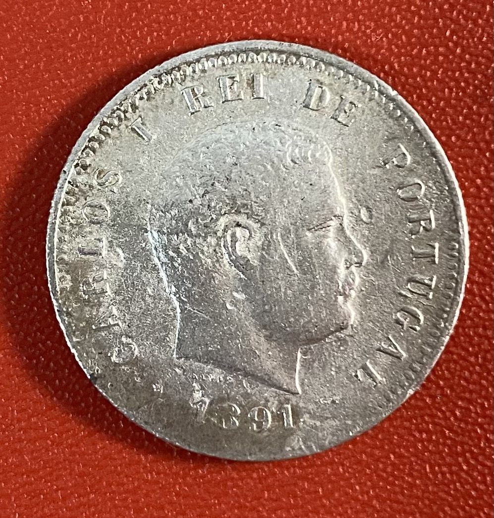  PORTUGAL - 200 REIS - 1891 - SILVER   