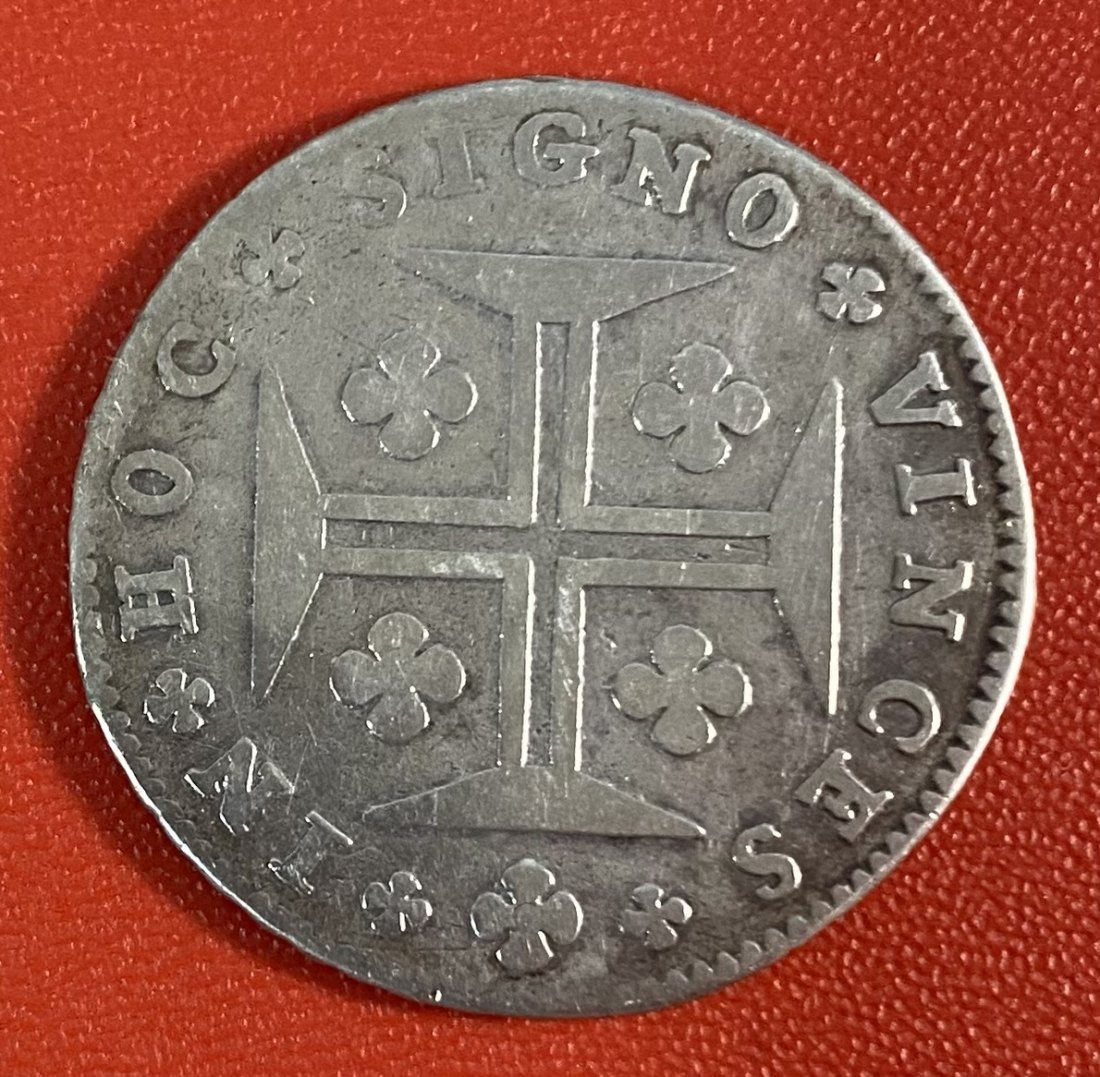  PORTUGAL - 200 RÉIS - MEIO CRUZADO - 1767 - SILVER   