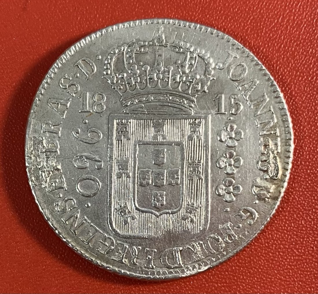  BRASIL - 960 RÉIS - 1815 - SILVER - RARE   