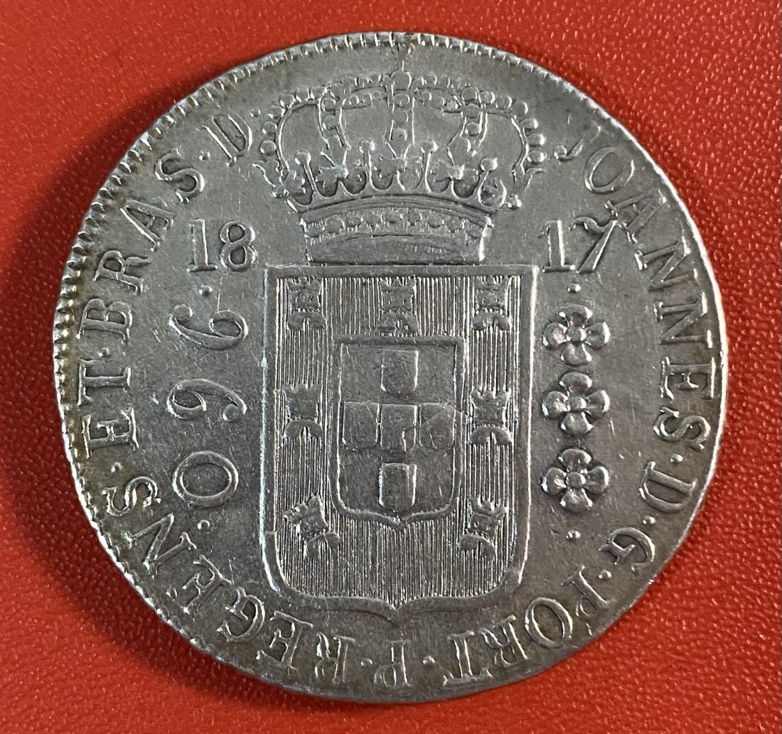  BRASIL - 960 RÉIS - 1817 - SILVER - RARE   