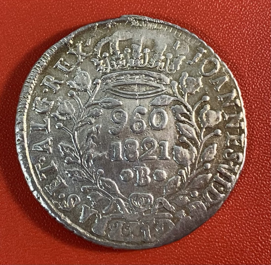  BRASIL - 960 RÉIS - 1821 - SILVER - RARE   