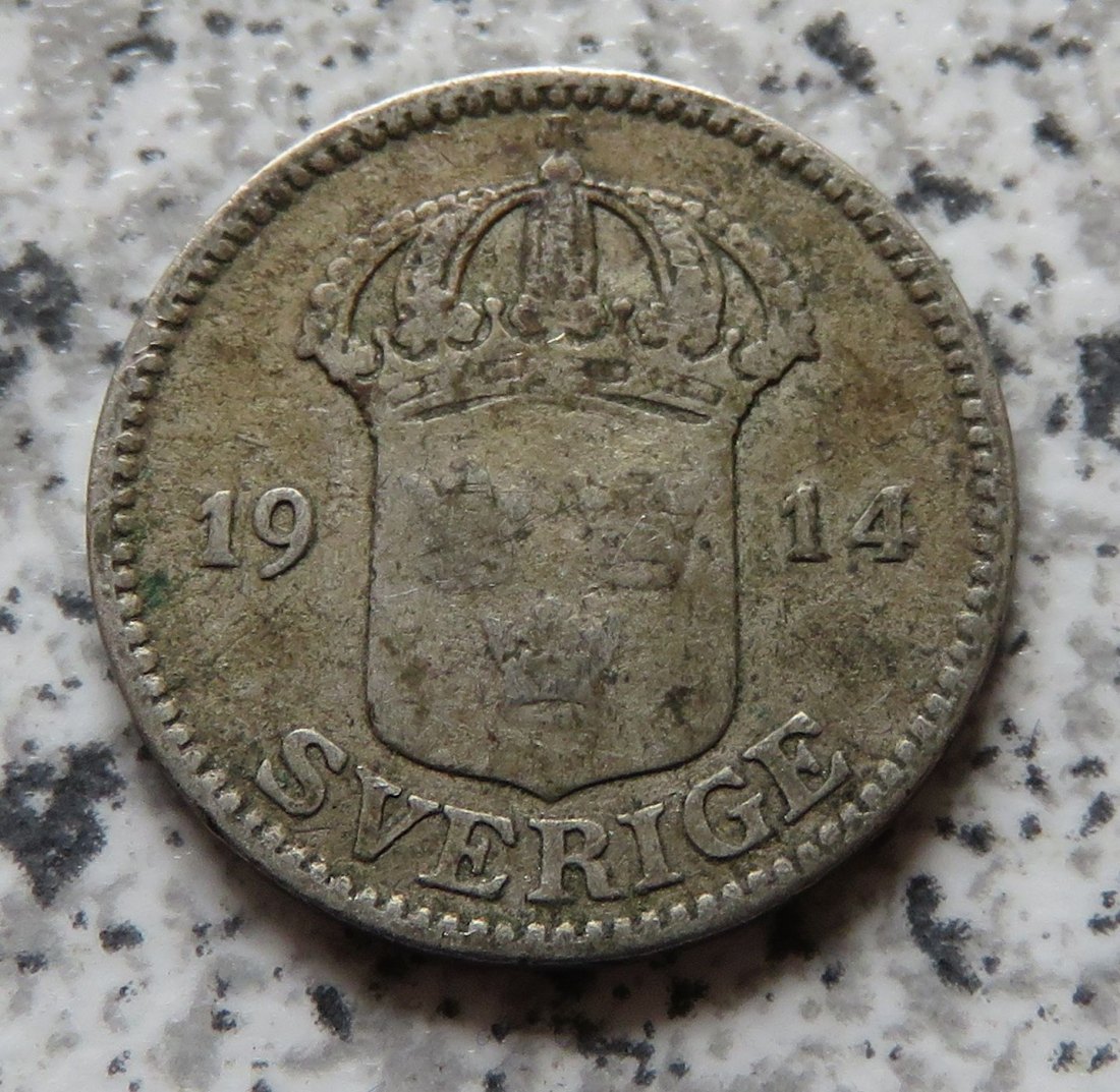  Schweden 25 Öre 1914   