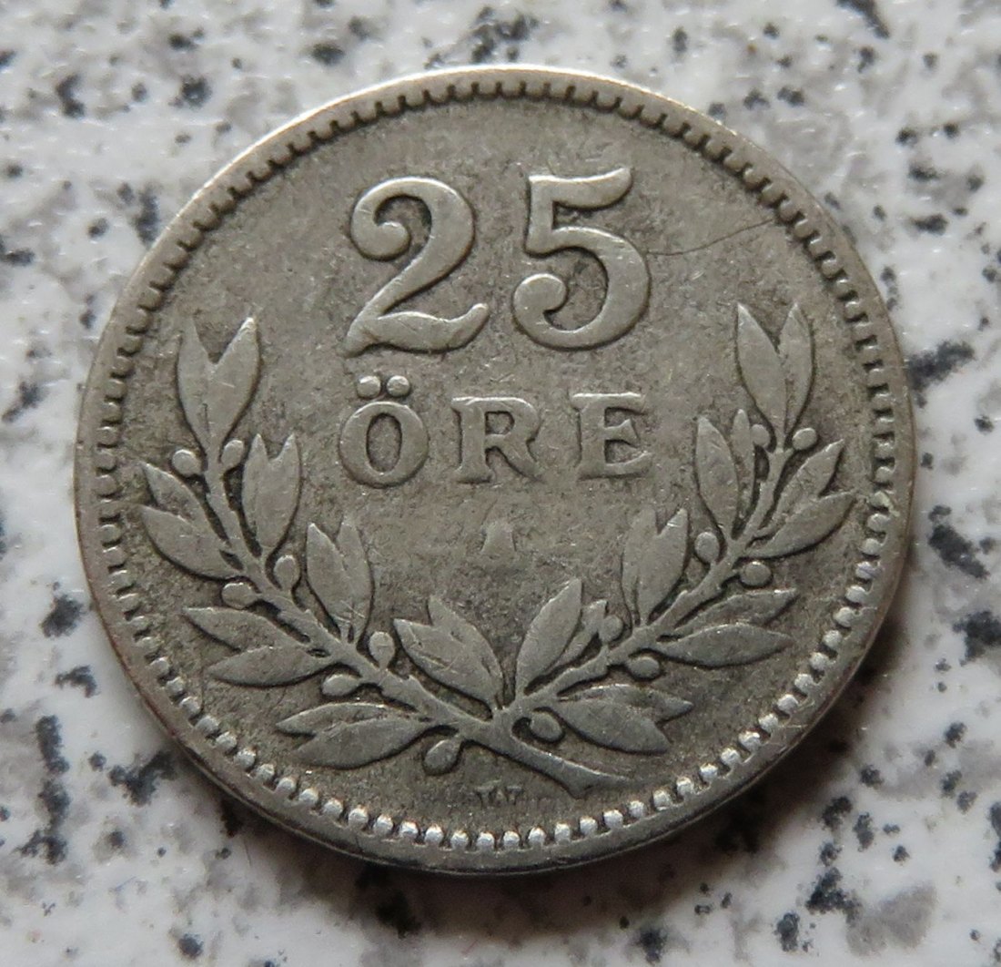  Schweden 25 Öre 1918   