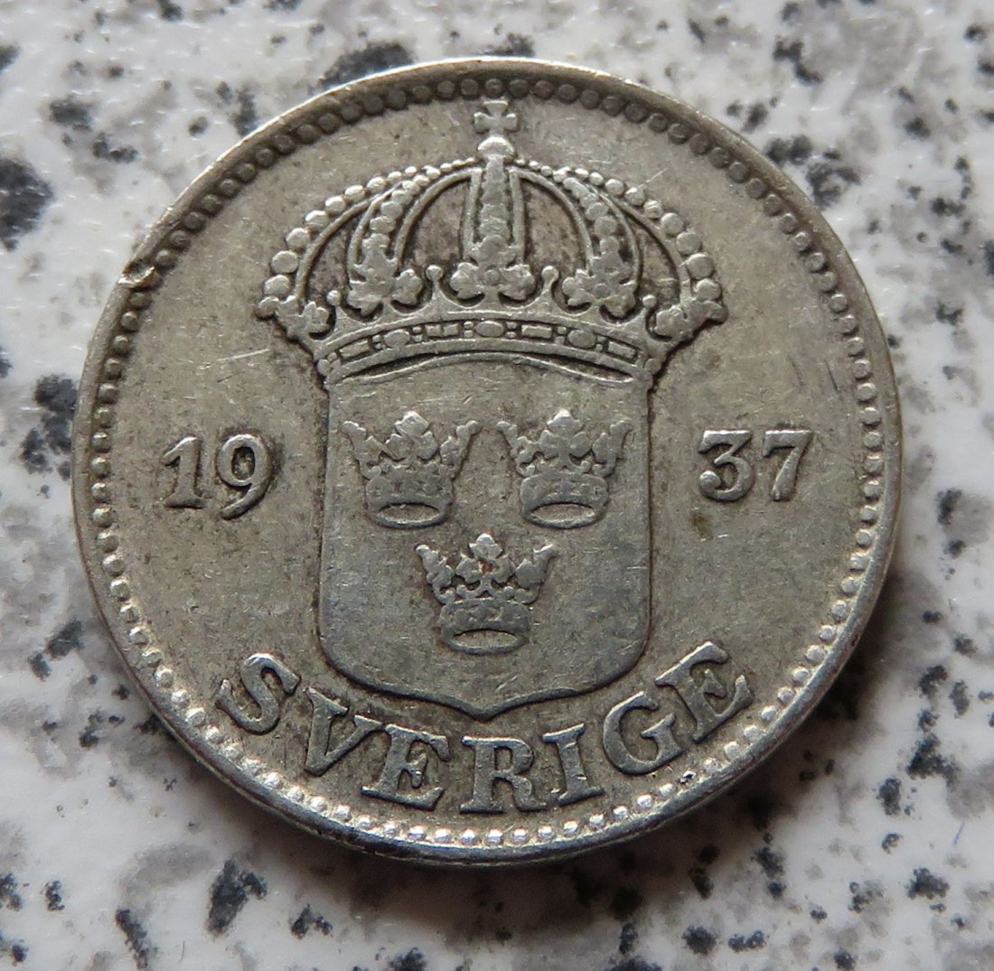  Schweden 25 Öre 1937   