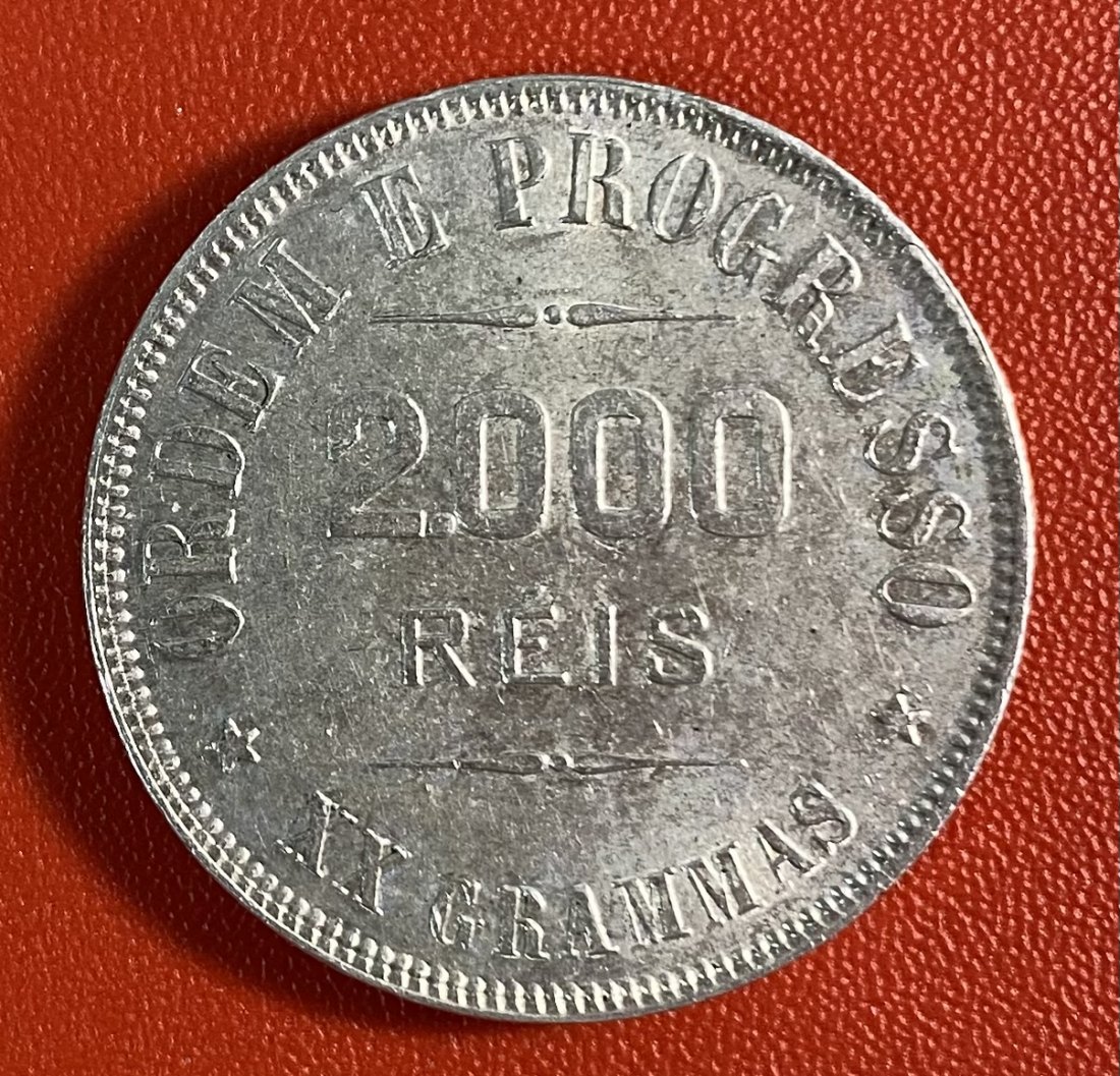  BRASIL - 2.000 REIS - 1906 - SILVER   