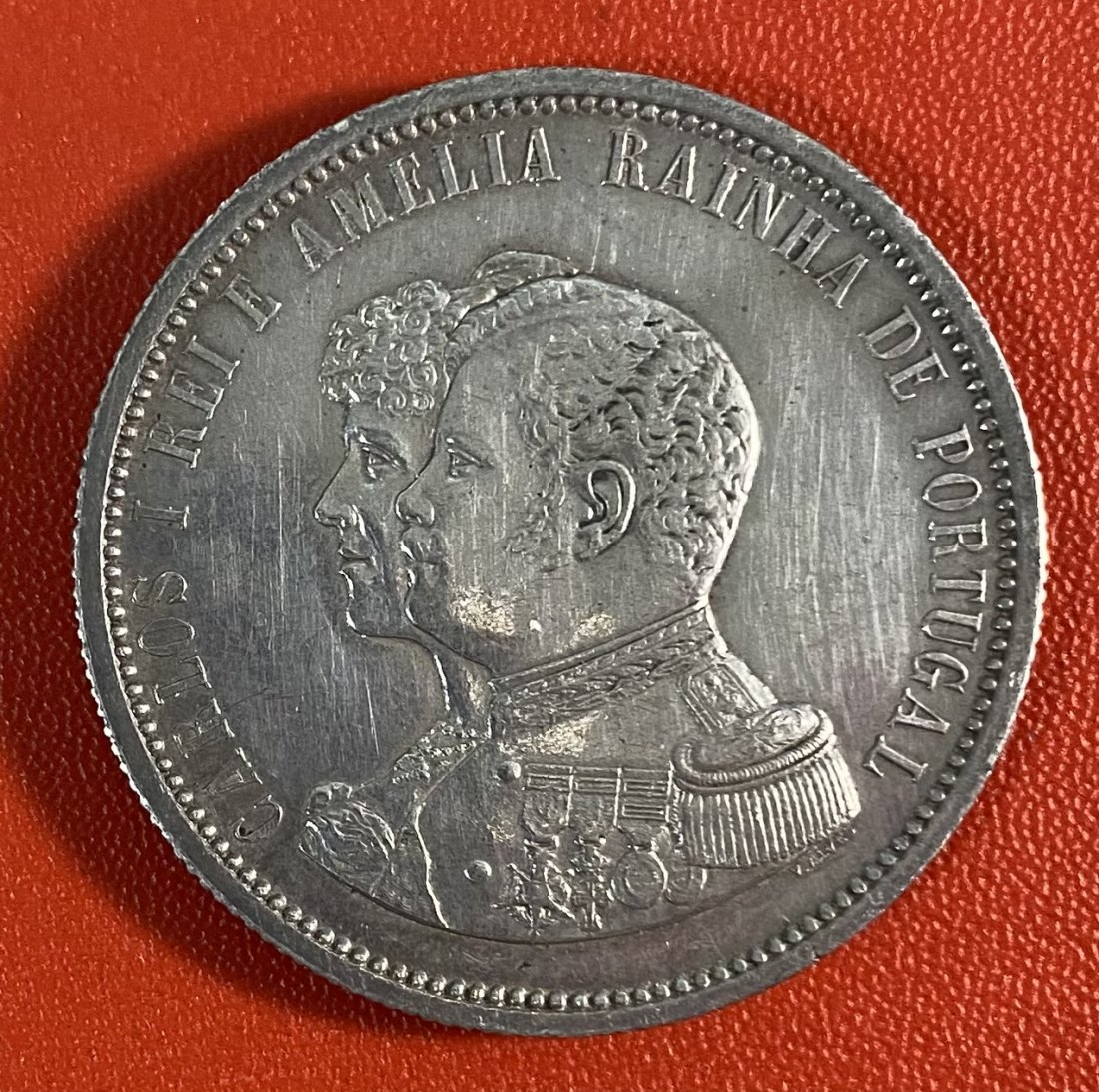  PORTUGAL - 1.000 RÉIS - 4.º CENTENÁRIO DESCOBERTA DA ÍNDIA - 1898 - SILVER   