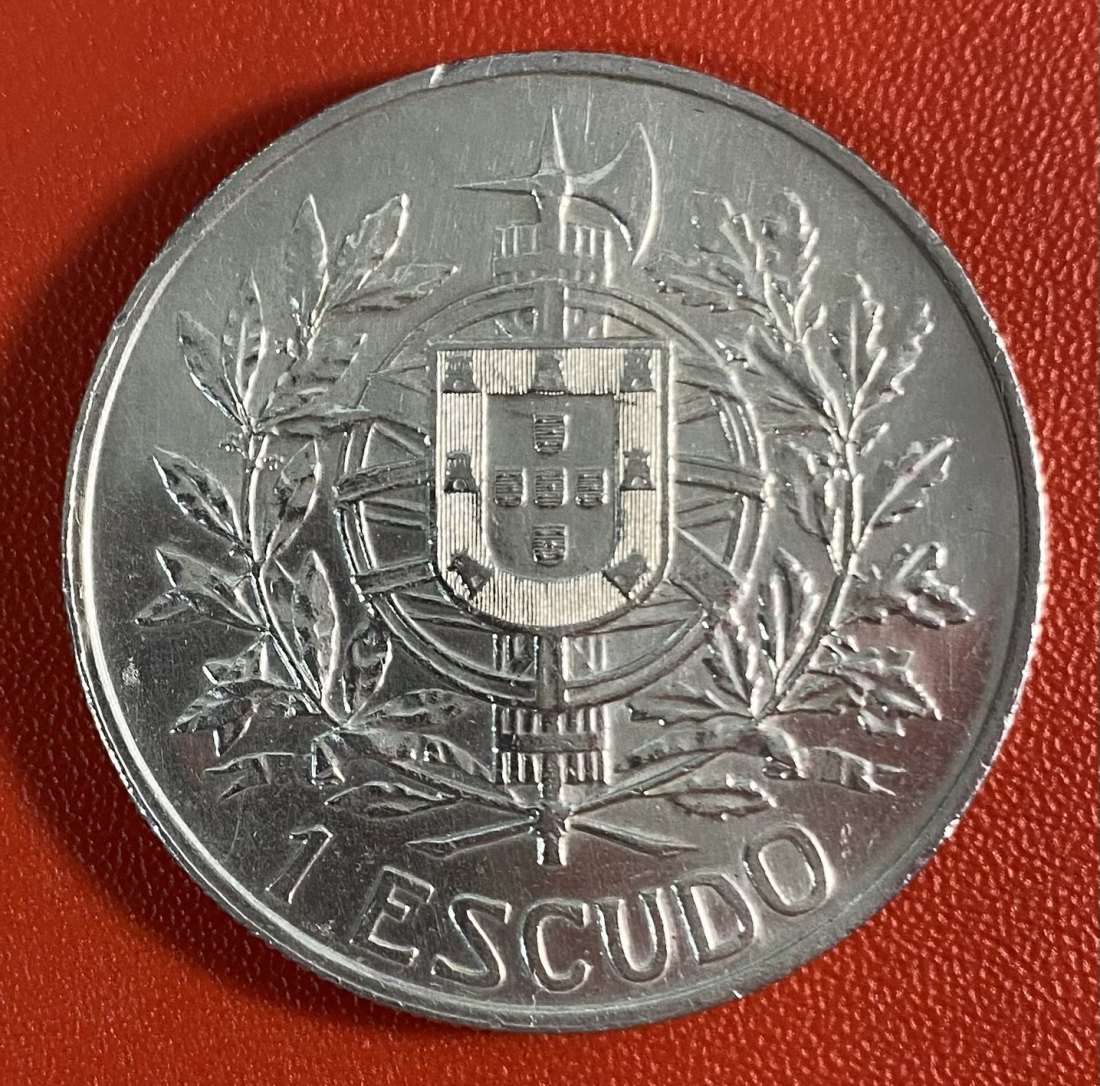  PORTUGAL  - 1 ESCUDO - 1910  - SILVER - RARE   