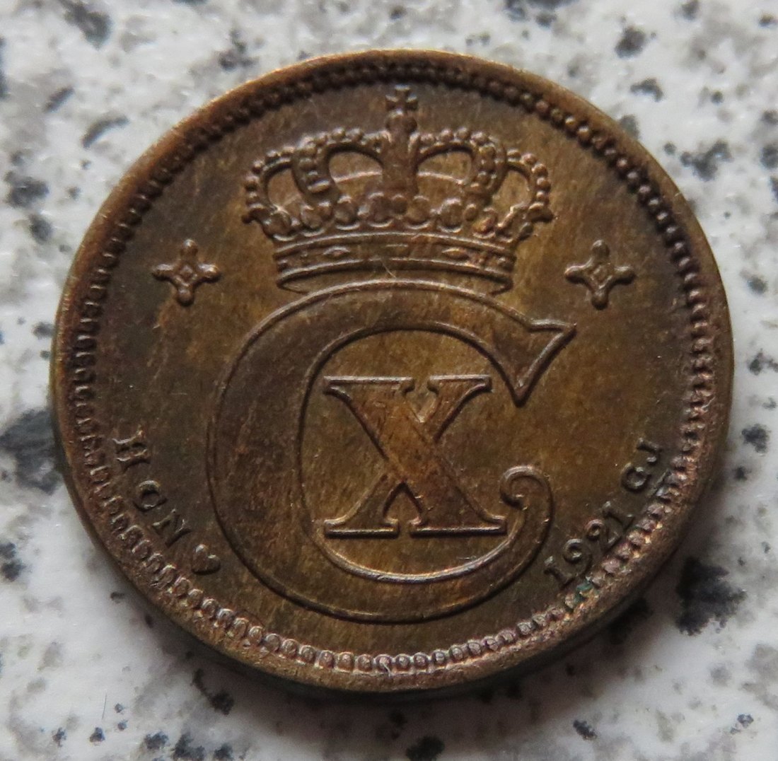  Dänemark 1 Öre 1921   